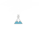 S925 sterling silver Sky Blue Ice Mountain necklace Obsesie
