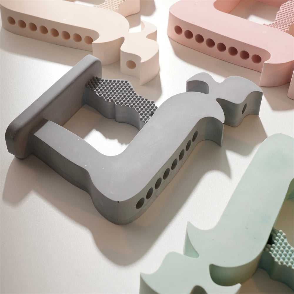 Side views of Chai-inspired decorative candle holders