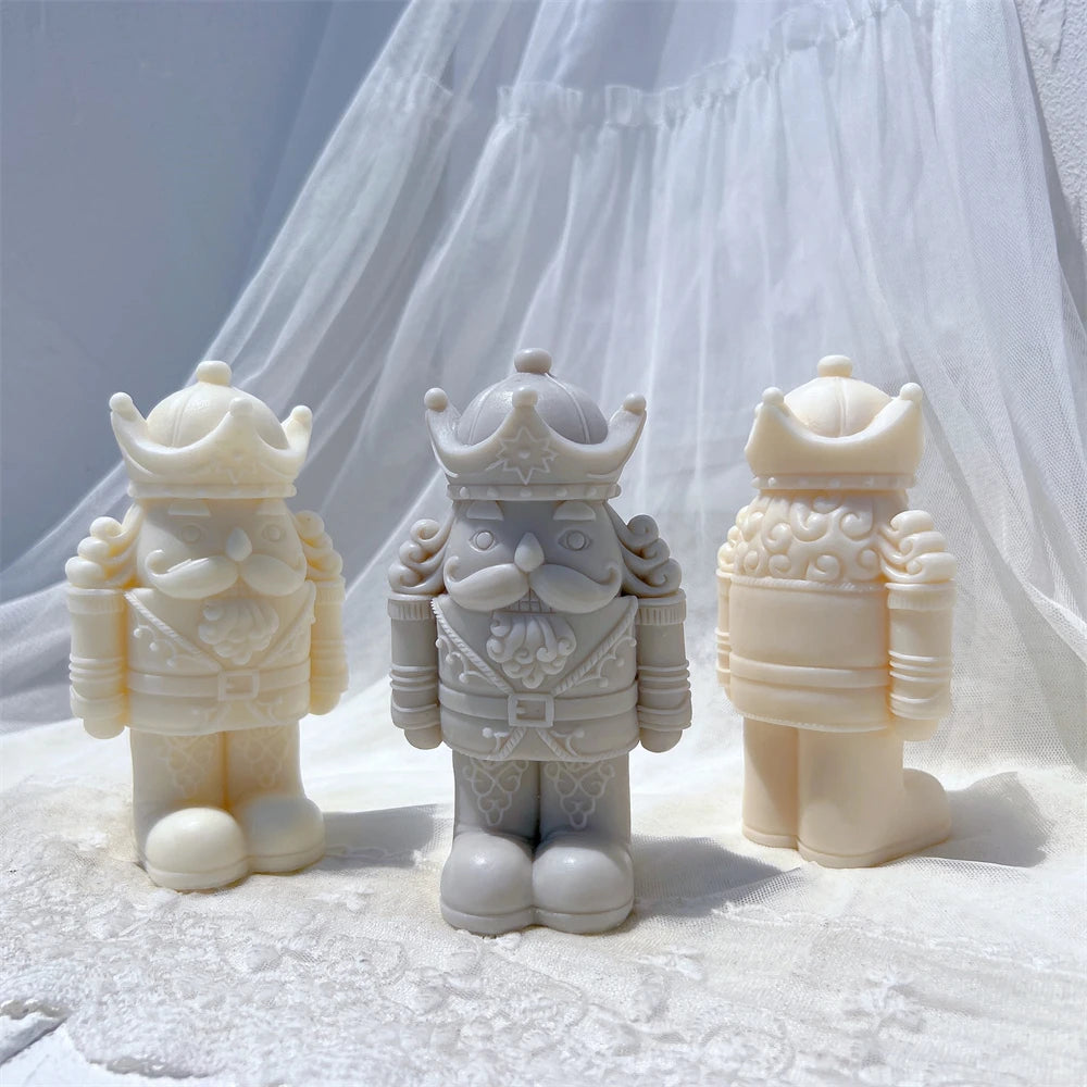 Front and rear views of crowned nutcracker castings
