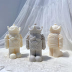 Front and rear views of crowned nutcracker castings