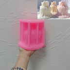 Pink Two Layers Design mold beside long gown examples