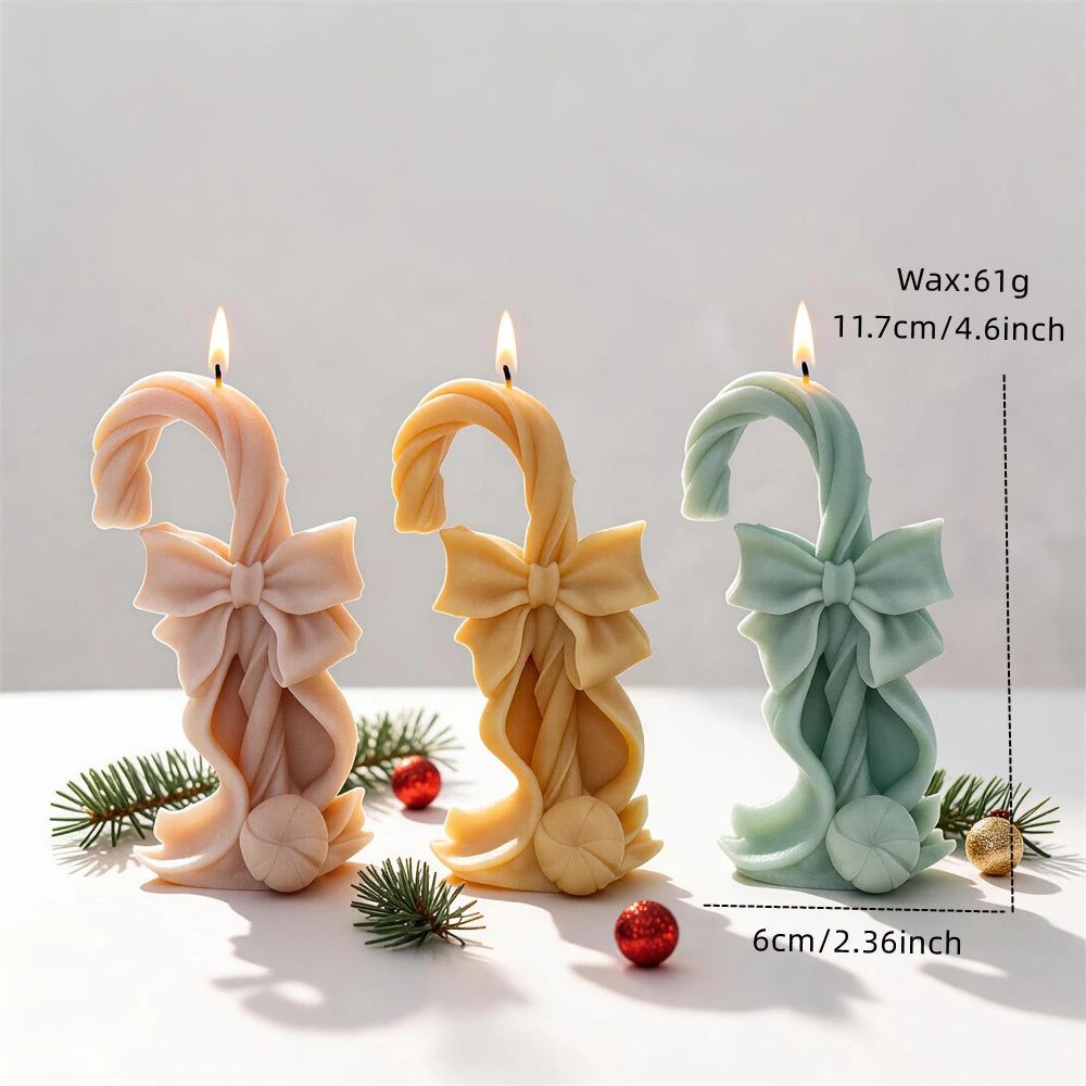 Cane diagram showing 11.7 cm height 6 cm width and 61 g wax estimate