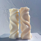 Two twisting wave pillars viewed from a different side