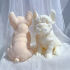 Rear bulldog profile beside a front-facing casting