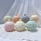 Christmas baubles with cottage character and village motifs