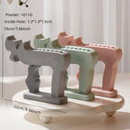 Chai candle holder dimensional graphic with candle recess and base