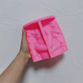 Pink silicone winged mother-and-child mold