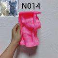 Pink N014 French bulldog silicone mold