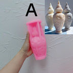 Pink silicone Pointed Urn A mold with a tapered ornamental body