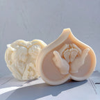 Heart Hands casting in front of alternate family motif casting