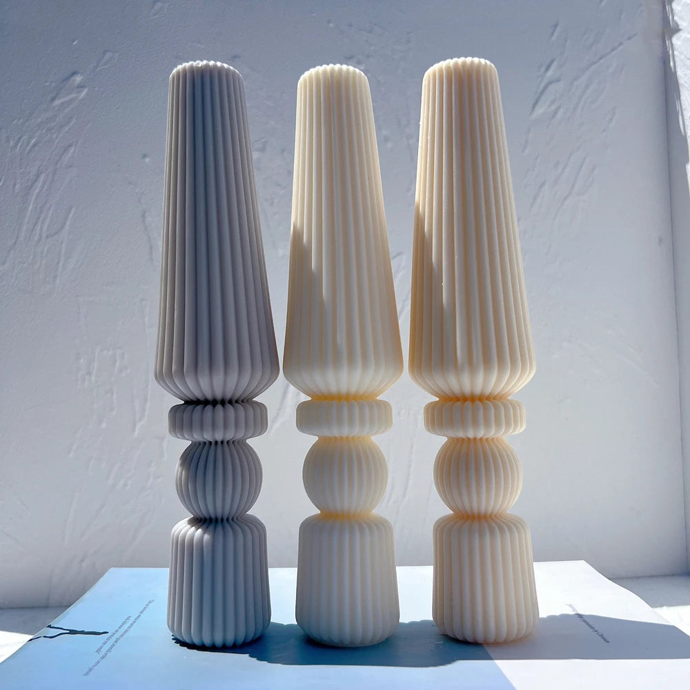 Cylinder Base B baluster candle examples
