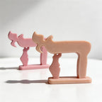 Pink and peach Chai symbol sculpture castings