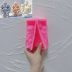 Pink Mother Two Kids A mold with matching two-child examples