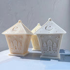 Lantern-shaped castings with peaked roofs and architectural relief