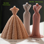 Bridal gown size diagram comparing 13 cm full skirt and 14 cm fitted designs