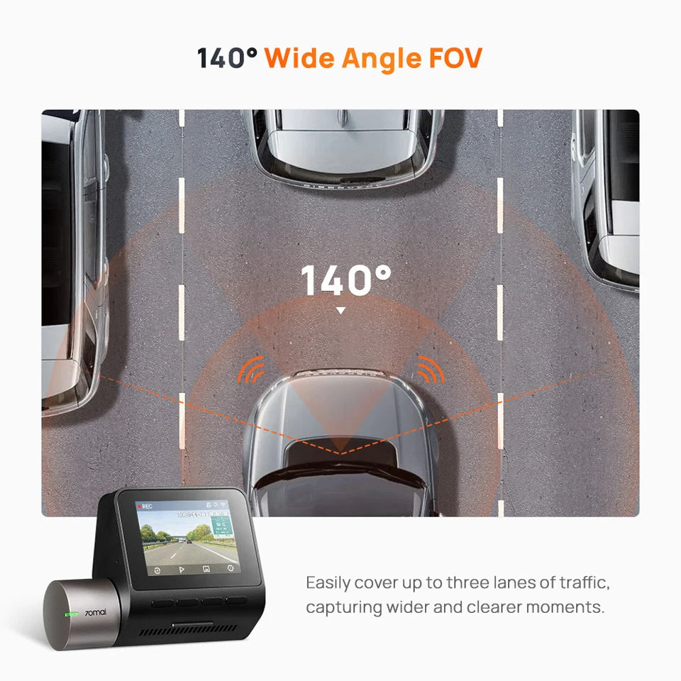 70mai Dash Cam A510 1944P HDR with 4G & GPS