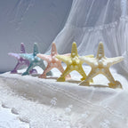 Five-armed starfish castings in pastel colors