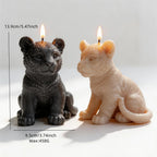 Tiger cub size diagram with 13.9 cm height, 9.5 cm width and 458 g wax reference