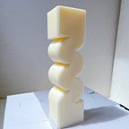 Rear view of serpentine pillar casting with a smoother surface