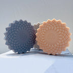 Front view of Arabic-lettered rosette castings