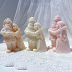 Angled Santa couples showing coat and skirt relief
