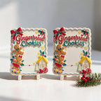 Two decorated Gingerbread Cookies plaque castings