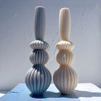 Pair of Rounded Base C baluster candles