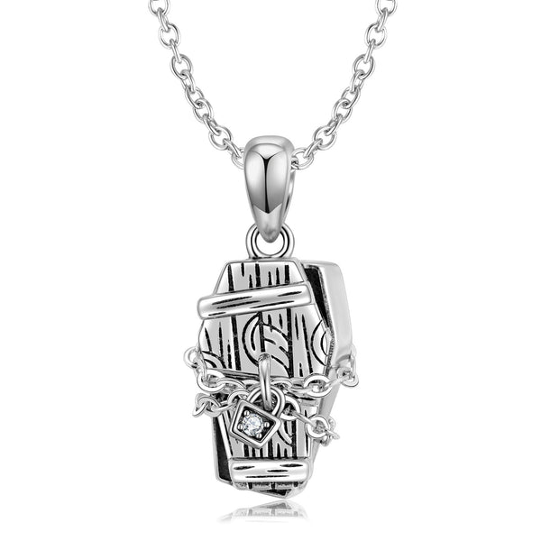 Sealed Coffin Necklace S925 Sterling Silver Obsesie