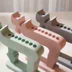 Close view of multiple candle openings across Chai holder designs