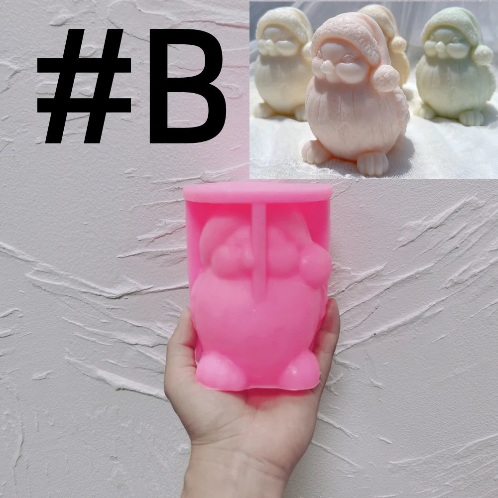 Pink silicone Front Bird B mold for the upright compact pose