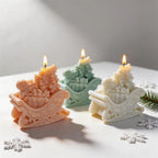 Peach, green and cream ornate gift sleigh castings
