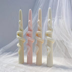 Angled snake-wrapped taper castings showing the raised coils