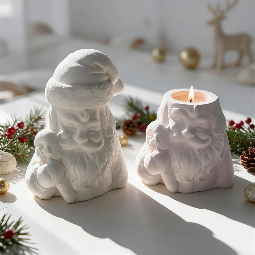 Closed Santa beside an open-top jar example