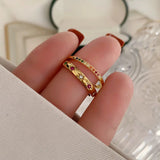 Rainbow Color Cubic Zircon Stone Finger Rings