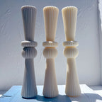 Tapered Base A baluster candles with flared tops