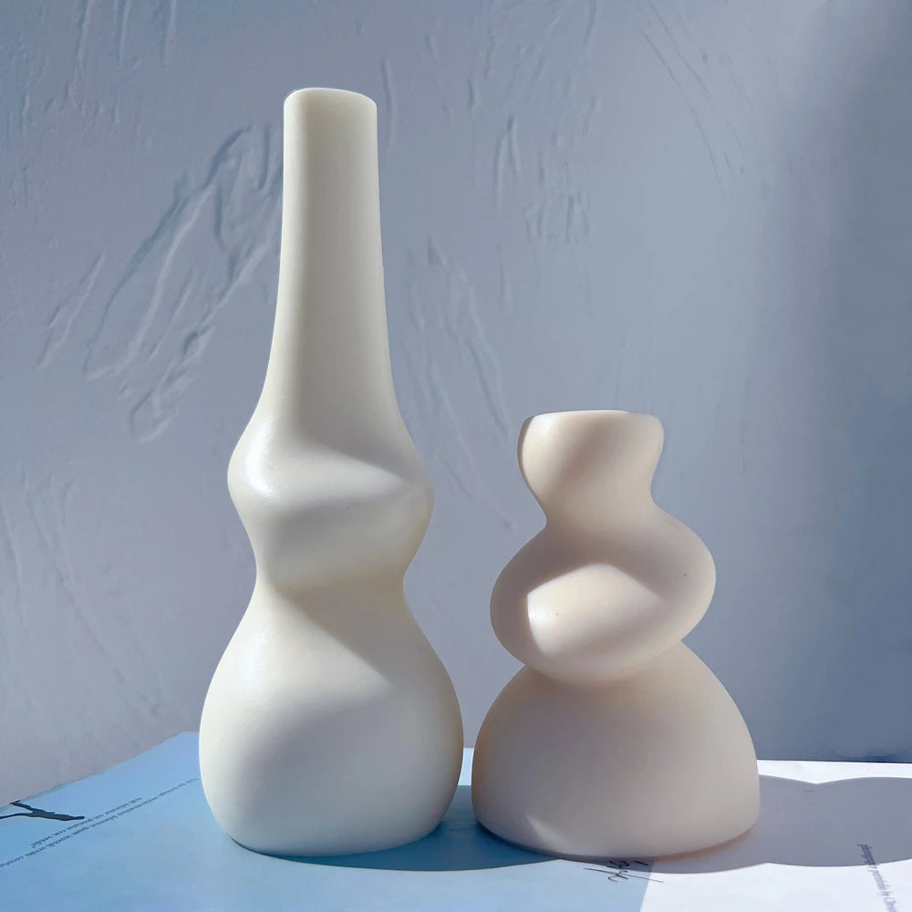 Long-neck and compact twist castings with smooth curved surfaces