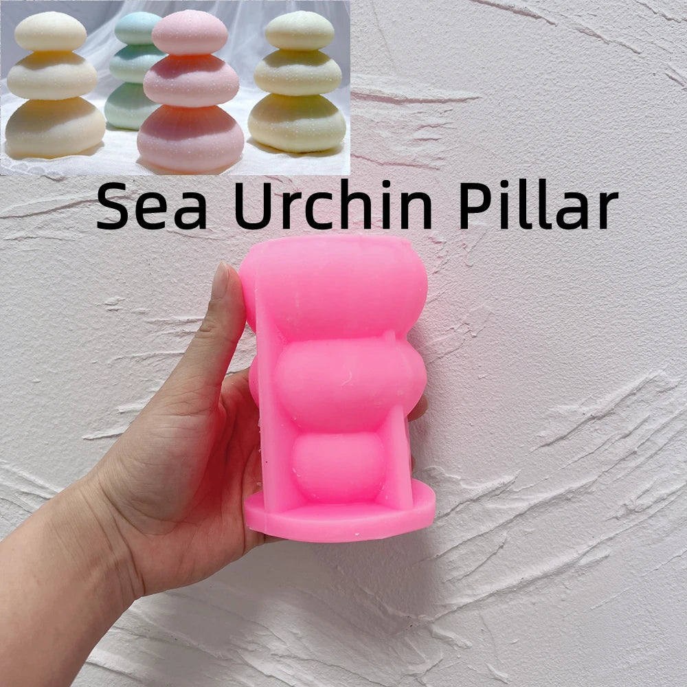 Pink silicone Urchin Stack mold