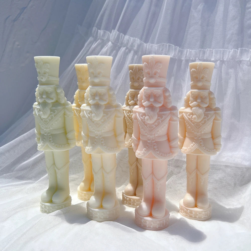 Slim nutcracker samples showing curled moustaches and uniform detail
