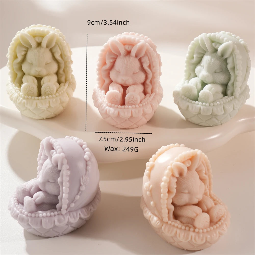 Cradle diagram showing 9 cm height 7.5 cm width and 249 g wax estimate