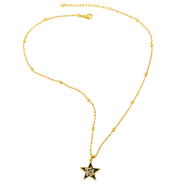 Simple Cute Five-pointed Star FE Pendant Necklace Obsesie