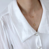 Simple Drop Necklace Obsesie