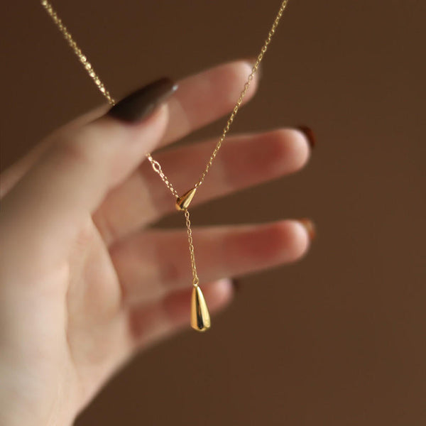 Simple Drop Necklace Obsesie