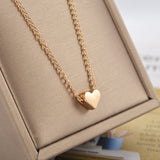 Simple Love Necklace Personality Girl Peach Heart Obsesie