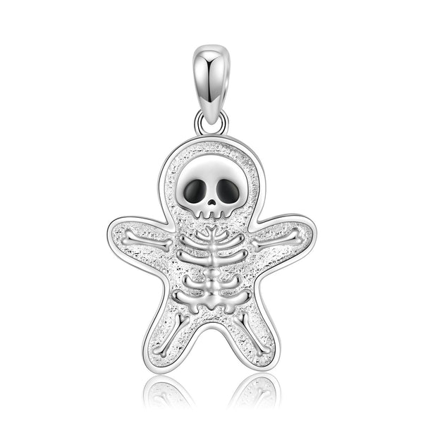 Skull Gingerbread Necklace S925 Sterling Silver Obsesie