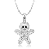 Skull Gingerbread Necklace S925 Sterling Silver Obsesie