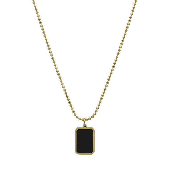 Square Sequin Necklace Women's Simple Geometric Necklace Obsesie