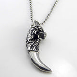 Stainless Steel Dragon tooth pendant Necklace Obsesie