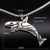 Stainless Steel Shark Charm Necklace Jewelry Obsesie