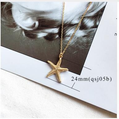 Starfish Conch Sea Shell Necklace - Summer jewelry 