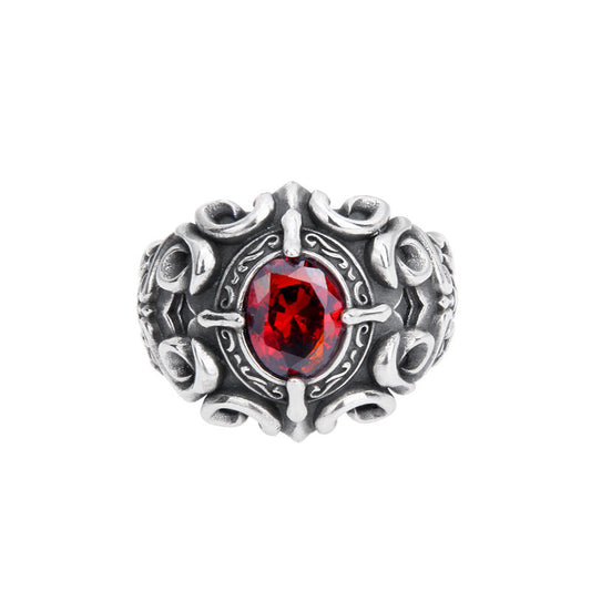 Sterling Silver Cross Totem Ring Obsesie